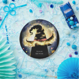 魅惑の水の色ウィザード誕生日 ペーパープレート