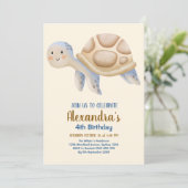 魅惑の水彩の海底誕生日 招待状 (スタンド正面)