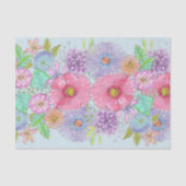 魅惑の水彩の花と葉 薄葉紙 (正面)