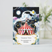 魅惑の水彩サーカス誕生日 サンキューカード (スタンド正面)