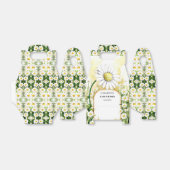 魅惑の水彩デイジーベビーシャワー フェイバーボックス (折り畳みなし)