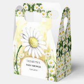 魅惑の水彩デイジーベビーシャワー フェイバーボックス (オープン)
