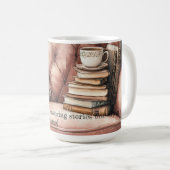 魅惑の水彩本好きマグカップ コーヒーマグカップ (正面右)