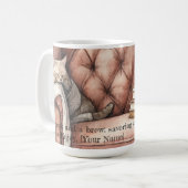 魅惑の水彩本好きマグカップ コーヒーマグカップ (正面左)