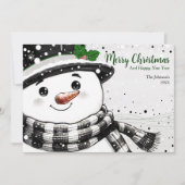 魅惑の水彩画の雪だるま クリスマス (正面)