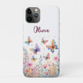 魅惑の水彩蝶の草原 Case-Mate iPhoneケース (裏)