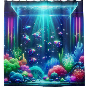 「魅惑の水族館の脱出」 シャワーカーテン