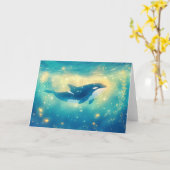 魅惑の泳ぐオルカの冒険 カード (黄色い花)