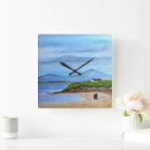 魅惑の海の断崖 スクエア壁時計 (ホーム)