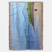魅惑の海の断崖 スローブランケット (正面縦)