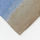 魅惑の海の断崖 フリースブランケット (角)