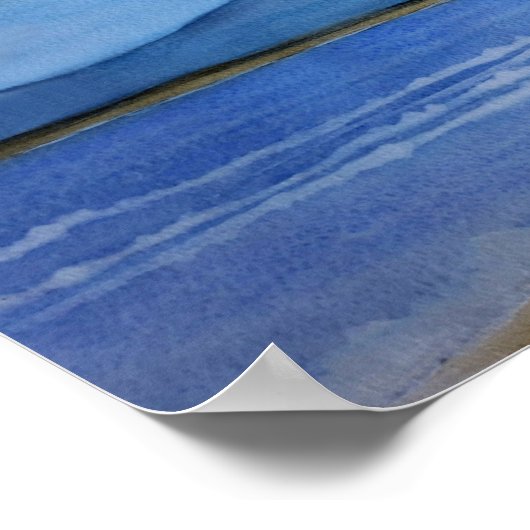 魅惑の海の断崖 ポスター (角)