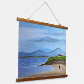 魅惑の海の断崖 吊り下げ型タペストリー (傾斜あり)