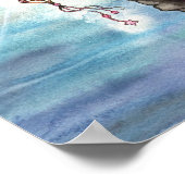 魅惑の海マーメイドアートポスタープリント ポスター (角)