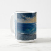 魅惑の海景色 海は秘密を隠している コーヒーマグカップ (正面左)