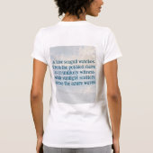魅惑の海景色 海は秘密を隠している Tシャツ (裏面)