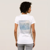 魅惑の海景色 海は秘密を隠している Tシャツ (裏面フル)