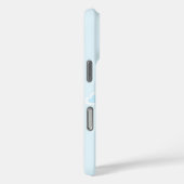 魅惑の淡い青とピンクの花とハート Case-Mate iPhoneケース (裏面 / 右)
