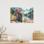 魅惑の湖で愛らしいバニー ポスター (キッチン)