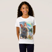 魅惑の湖で愛らしいバニー Tシャツ (正面フル)