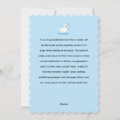 魅惑の湖 – 優雅な白鳥パターンデザイン シーズンカード (裏面)