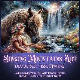 魅惑の滝馬とプリンセスの切り離し 薄葉紙