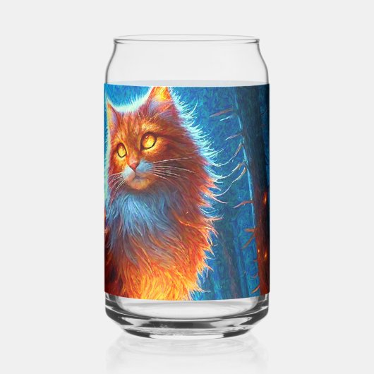 魅惑の火の猫 ガラス缶 (裏面)