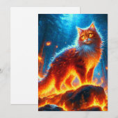 魅惑の火の猫 招待状 (正面/裏面)