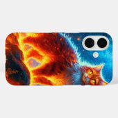 魅惑の火の猫 Case-Mate iPhoneケース (裏面 (横))