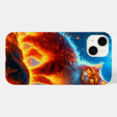 魅惑の火の猫 Case-Mate iPhoneケース (裏面 (横))
