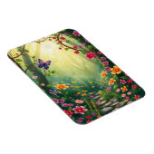 魅惑の熱帯雨林の花と蝶 マグネット (右側)