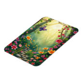 魅惑の熱帯雨林の花と蝶 マグネット (左側)