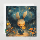 魅惑の牧草地:かわいいバニー🌼🐇ダウンロード シーズンカード (正面/裏面)