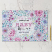 魅惑の牧草花ベビーシャワーランチョンマット ペーパーパッド (インサイチュ)