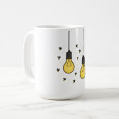 魅惑の球根：ホタル踊りのまわりに灯 コーヒーマグカップ (正面左)