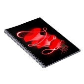 魅惑の白熱［赤熱］光を放つオイスターレッド ノートブック (右側)