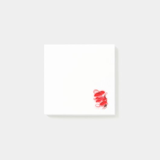 魅惑の白熱［赤熱］光を放つオイスターレッド ポストイット (正面)
