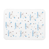 魅惑の白鳥の湖おとぎ話クラウン白鳥 マグネット (横)