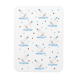 魅惑の白鳥の湖おとぎ話クラウン白鳥 マグネット