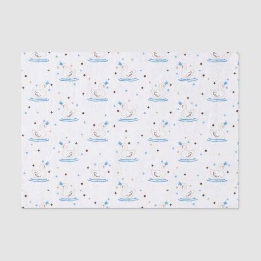 魅惑の白鳥の湖おとぎ話クラウン白鳥 薄葉紙 (正面)