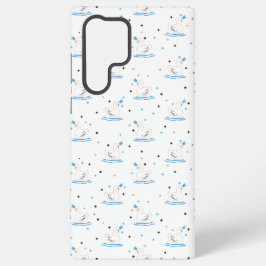 魅惑の白鳥の湖おとぎ話クラウン白鳥 SAMSUNG GALAXY S22 ULTRAケース