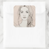 魅惑の目、美しい唇!! スクエアシール (バッグ)