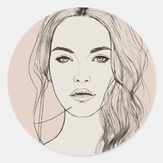 魅惑の目、美しい唇!! ラウンドシール