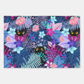 魅惑の真夜中の夏の植物園 ラッピングペーパーシート (正面)