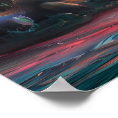 魅惑の真菌が水の上で踊る ポスター (角)