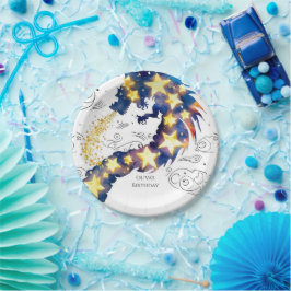 魅惑の神秘的なドラゴン誕生日 ペーパープレート