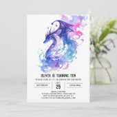 魅惑の神話ドラゴン誕生日 招待状 (スタンド正面)