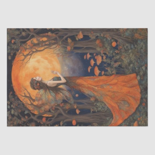 魅惑の秋の妖精デコパージュペーパー 薄葉紙 (正面)