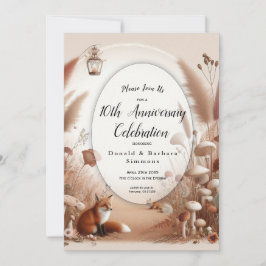 魅惑の秋の森のキツネ 招待状