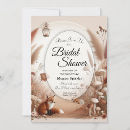 魅惑の秋の森のキツネ 招待状